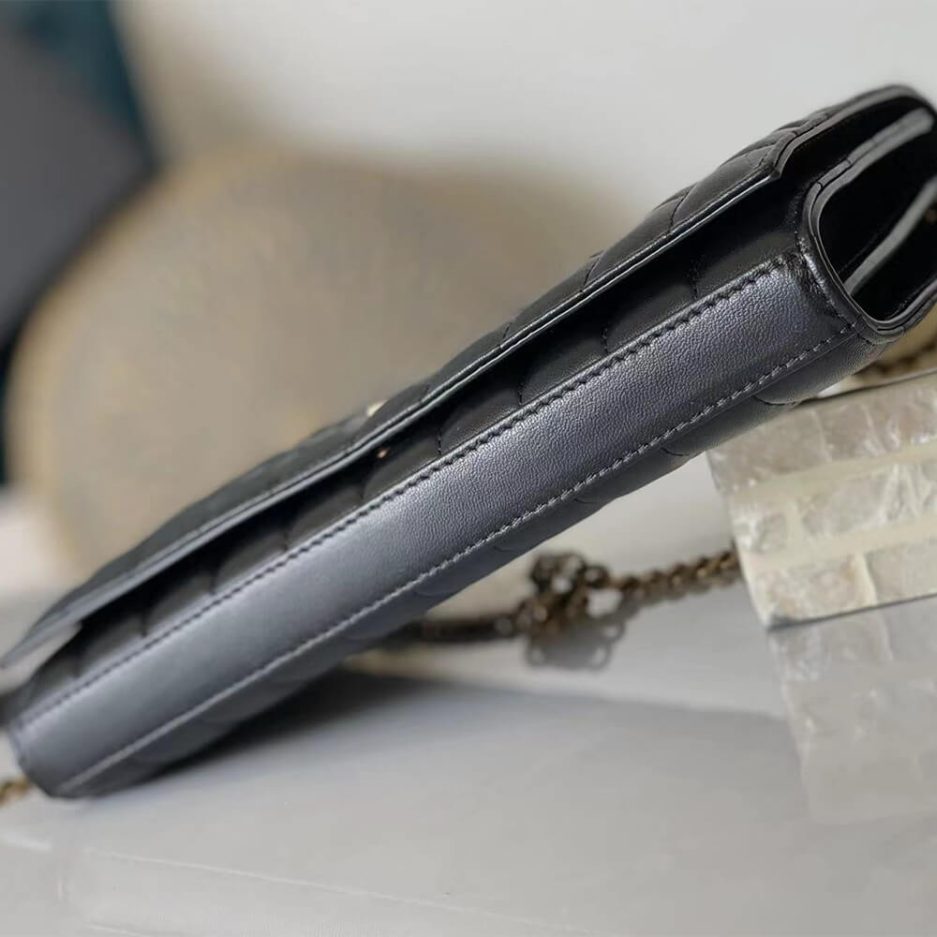 YSL LAMBSKIN CASSANDRE CHAIN WALLET